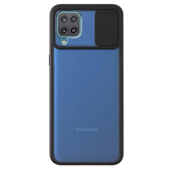 CaseUp Samsung Galaxy M12 Kılıf Camera Swipe Protection Siyah 2